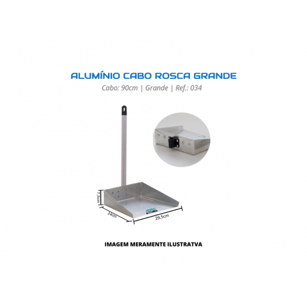PA ALUMINIO - SANCHES - 90cm CABO ROSCA GRANDE